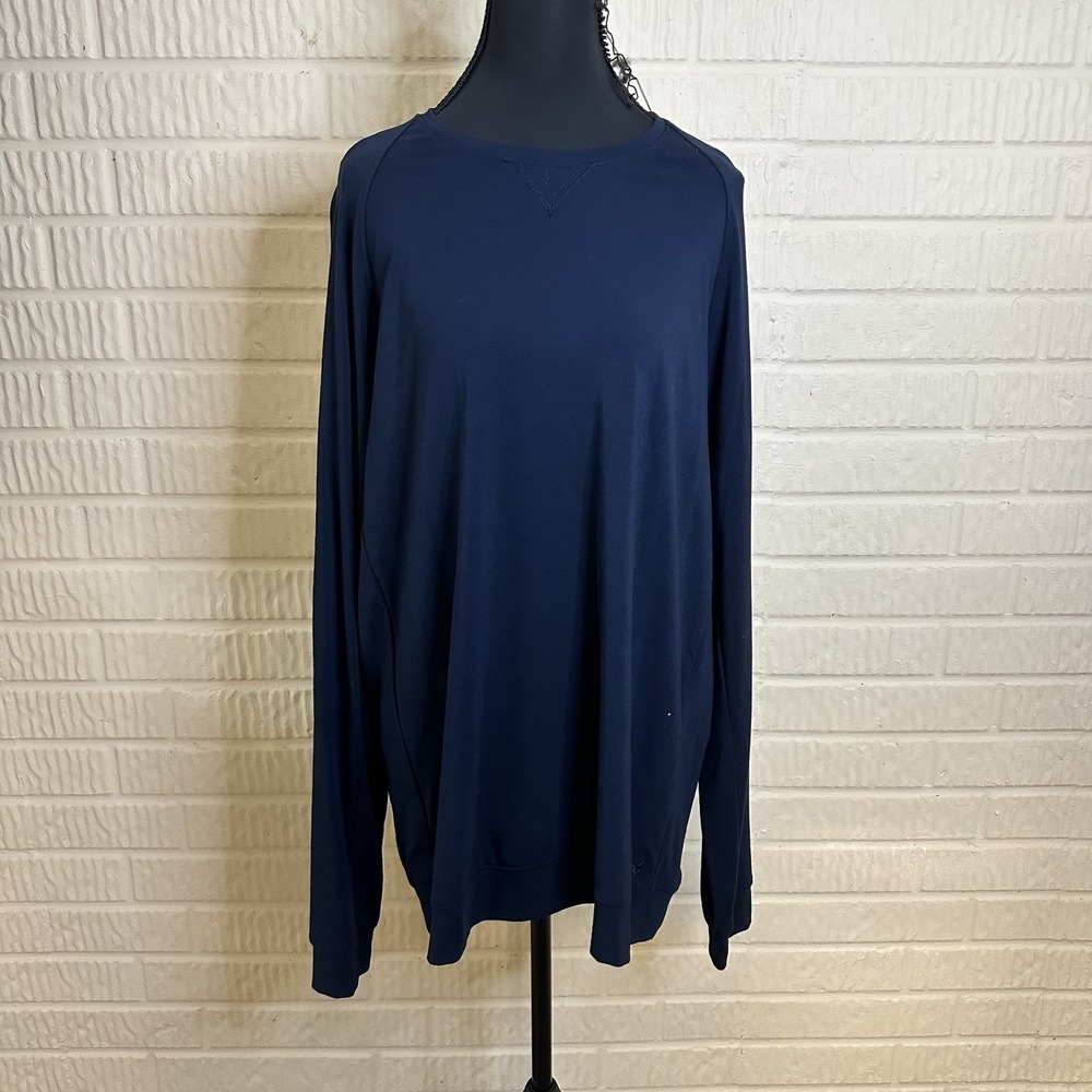 Cozy Earth Bamboo Sweatshirt Navy Blue Size M Super Soft Relaxed Fit Pullover